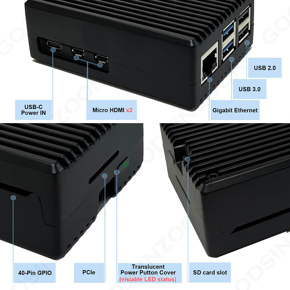 علبة تبريد ألومنيوم لـ Raspber - مراجعة Argon One V3 M.2 Nvme Case وسعره