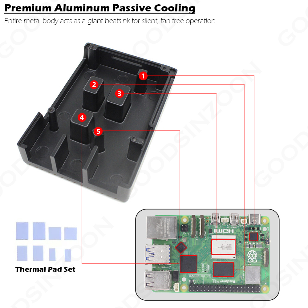 علبة تبريد ألومنيوم لـ Raspber - مراجعة Argon One V3 M.2 Nvme Case وسعره